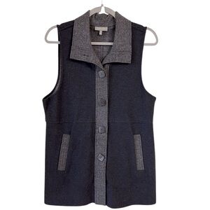 HABITAT Blue/Grey Vest Lagenlook Size Medium